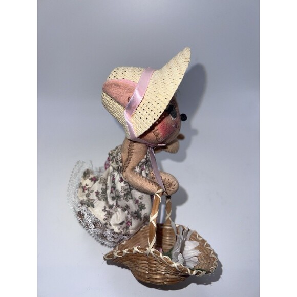 Annalee Dolls 7" Garden Club Mouse 1996 With Basket And Flower - Picture 5 of 10
